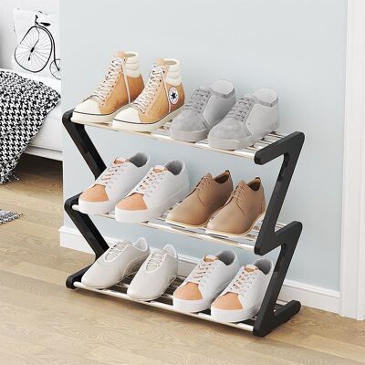 OEM Etagère À Chaussures 3 Étages – Rangement Étroit Pour 4 À 6 Paires – Montage Rapide Sans Outils – Dimensions 45 X 19 X 35 Cm - Publicité OEM Etagère À Chaussures 3 Étages – Rangement Étroit Pour 4 À 6 Paires – Montage Rapide Sans Outils – Dimensions 45 X 19 X 35 Cm - Publicité