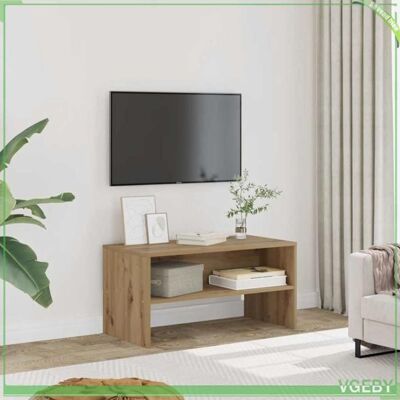 OEM Meuble Tv - Chêne Artisanal - 80x40x40 Cm - Bois D'Ingénierie - Grand Espace De Rangement - Publicité OEM Meuble Tv - Chêne Artisanal - 80x40x40 Cm - Bois D'Ingénierie - Grand Espace De Rangement - Publicité