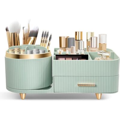 Generic Organiseur De Maquillage Multifonction Rotatif À 360°, Organiseur De Beauté Pour Coiffeuse, Salle De Bain Et Chambre À Coucher - Publicité Generic Organiseur De Maquillage Multifonction Rotatif À 360°, Organiseur De Beauté Pour Coiffeuse, Salle De Bain Et Chambre À Coucher - Publicité
