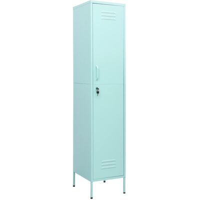 DESIGN IN Armoire À Casiers Vert Menthe 35x46x180 Cm Acier - Publicité DESIGN IN Armoire À Casiers Vert Menthe 35x46x180 Cm Acier - Publicité