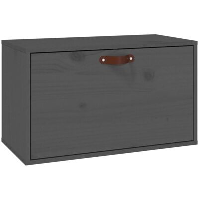 DESIGN IN Armoire Murale Gris 60x30x35 Cm Bois De Pin Massif - Publicité DESIGN IN Armoire Murale Gris 60x30x35 Cm Bois De Pin Massif - Publicité