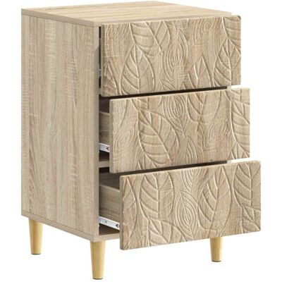 Vidaxl Bedside Table Sonoma Oak 43 X 39.5 X 66.5 Cm Engineered Wood - Publicité Vidaxl Bedside Table Sonoma Oak 43 X 39.5 X 66.5 Cm Engineered Wood - Publicité