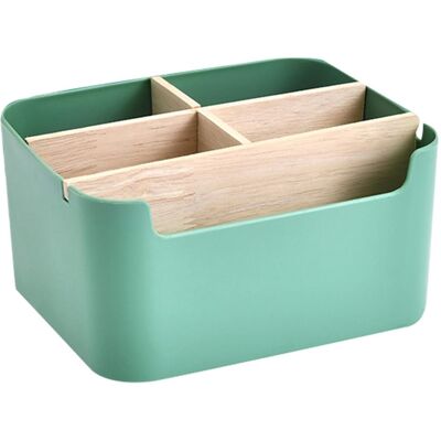 OEM Organiseur De Bureau À 5 Compartiments En Bambou Avec Porte-stylos, Porte-stylos, Boîte De Rangement Pour Stylos, Cosmétiques, Petits Objets, Vert - Publicité OEM Organiseur De Bureau À 5 Compartiments En Bambou Avec Porte-stylos, Porte-stylos, Boîte De Rangement Pour Stylos, Cosmétiques, Petits Objets, Vert - Publicité