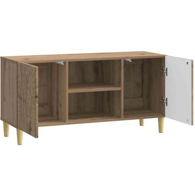 Vidaxl Tv Cabinet 102 X 34.5 X 50 Cm Artisan Oak Engineered Wood - Publicité Vidaxl Tv Cabinet 102 X 34.5 X 50 Cm Artisan Oak Engineered Wood - Publicité