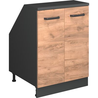 Meuble De Rangement Sous Pente Rion, Chêne De Force Doré, 60x81.6cm 2 Portes, 60 Cm De Profondeur, Vicco - Publicité Meuble De Rangement Sous Pente Rion, Chêne De Force Doré, 60x81.6cm 2 Portes, 60 Cm De Profondeur, Vicco - Publicité