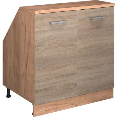 Meuble De Rangement Sous Pente Rion, Sonoma, 80x81.6cm 2 Portes, 60 Cm De Profondeur, Vicco - Publicité Meuble De Rangement Sous Pente Rion, Sonoma, 80x81.6cm 2 Portes, 60 Cm De Profondeur, Vicco - Publicité