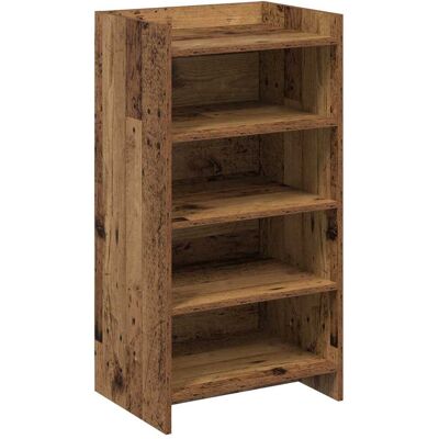 Cabinet À Chaussures Avec Stockage Bois Ancien 48 X 36 X 92 Cm Vidaxl - Publicité Cabinet À Chaussures Avec Stockage Bois Ancien 48 X 36 X 92 Cm Vidaxl - Publicité