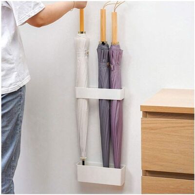 OEM Porte-parapluies Mural, Support Mural Pour Parapluies, Étagère De Rangement Pour Parapluies En Abs (blanc), Lot De 2 - Rapanda - Publicité OEM Porte-parapluies Mural, Support Mural Pour Parapluies, Étagère De Rangement Pour Parapluies En Abs (blanc), Lot De 2 - Rapanda - Publicité