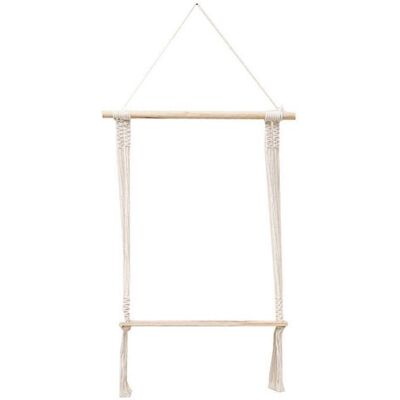 RDTD Étagère Murale Simple En Bois, Tapisserie Tissée À La Main, Support Pour Plantes Suspendues. Publicité RDTD Étagère Murale Simple En Bois, Tapisserie Tissée À La Main, Support Pour Plantes Suspendues. Publicité