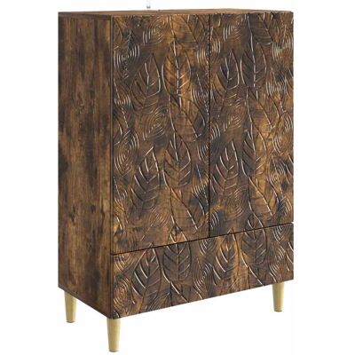 Buffet Chêne Fumé 66 X 34,5 X 95 Cm Bois D'Ingénierie Vidaxl - Publicité Buffet Chêne Fumé 66 X 34,5 X 95 Cm Bois D'Ingénierie Vidaxl - Publicité