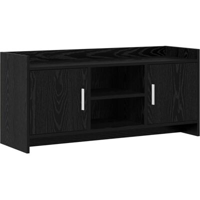 Meuble Tv 102 X 33 X 47 Cm Chêne Noir Bois D'Ingénierie Vidaxl - Publicité Meuble Tv 102 X 33 X 47 Cm Chêne Noir Bois D'Ingénierie Vidaxl - Publicité