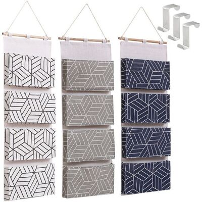 OEM Sac De Rangement Suspendu 3 Pièces Organisateur Suspendu Sur Porte Tissu De Lin Pochette De Rangement Avec 4 Compartiment Et Crochets,80303cm - Publicité OEM Sac De Rangement Suspendu 3 Pièces Organisateur Suspendu Sur Porte Tissu De Lin Pochette De Rangement Avec 4 Compartiment Et Crochets,80303cm - Publicité