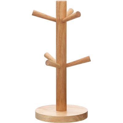 GRASSLIN 1 - Porte-tasse - Support À Tasses - Arbre En Bois Avec 6 Crochets - Organisateur Pour Cuisine Et Table - Couleur Naturelle - 32x12,5cm - Publicité GRASSLIN 1 - Porte-tasse - Support À Tasses - Arbre En Bois Avec 6 Crochets - Organisateur Pour Cuisine Et Table - Couleur Naturelle - 32x12,5cm - Publicité