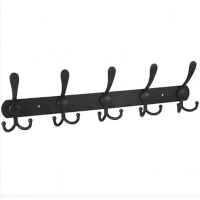 ABYSSE Porte-manteau Mural – 5 Crochets Triples, Robustes, En Acier Inoxydable, Crochets Métalliques Pour Suspendre Des Vêtements, Des Chapeaux, Des Serviettes Et Plus Encore - Publicité ABYSSE Porte-manteau Mural – 5 Crochets Triples, Robustes, En Acier Inoxydable, Crochets Métalliques Pour Suspendre Des Vêtements, Des Chapeaux, Des Serviettes Et Plus Encore - Publicité