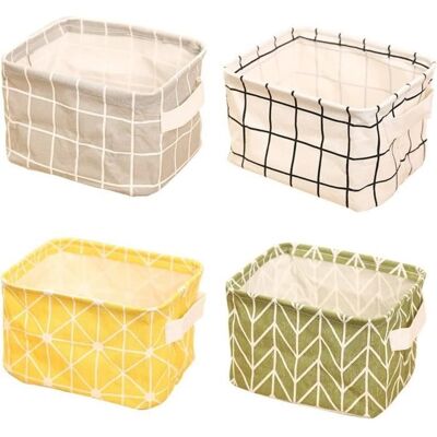 Cellfast Panier De Rangement En Tissu Lin - Petit - Jaune - Boîte De Rangement Pratique Tiroir En Tissu - Publicité Cellfast Panier De Rangement En Tissu Lin - Petit - Jaune - Boîte De Rangement Pratique Tiroir En Tissu - Publicité