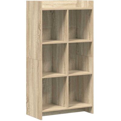 Bibliothèque Chêne Sonoma 59 X 30 X 111 Cm Bois D'Ingénierie Vidaxl - Publicité Bibliothèque Chêne Sonoma 59 X 30 X 111 Cm Bois D'Ingénierie Vidaxl - Publicité