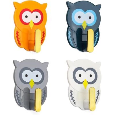 Cellfast Patère - Hibou - 4 Pcs - Crochets Adhésifs - Décoration Murale - Enfant - Publicité Cellfast Patère - Hibou - 4 Pcs - Crochets Adhésifs - Décoration Murale - Enfant - Publicité