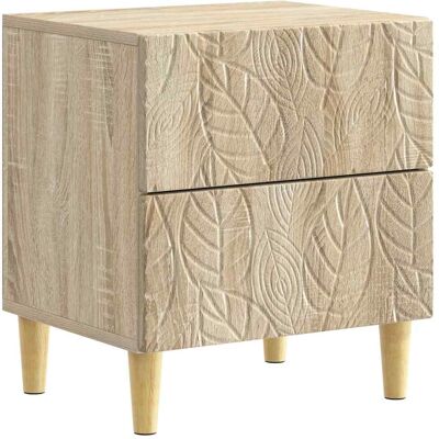 Vidaxl Bedside Table 2 Pcs Sonoma Oak 43 X 34.5 X 48 Cm - Publicité Vidaxl Bedside Table 2 Pcs Sonoma Oak 43 X 34.5 X 48 Cm - Publicité