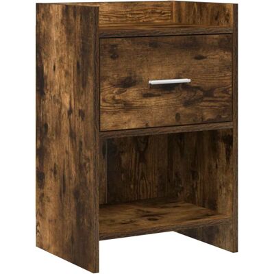 Tables De Chevet Chêne Fumé 40 X 30 X 60 Cm Bois D'Ingénierie Vidaxl - Publicité Tables De Chevet Chêne Fumé 40 X 30 X 60 Cm Bois D'Ingénierie Vidaxl - Publicité