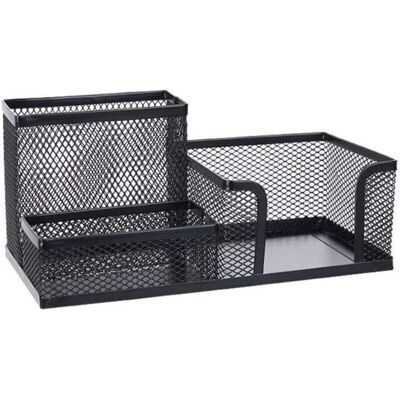 ENLENK Bouchon De Stylo À Trois Grille En Maille, Porte-stylo De Rangement De Papeterie En Fer Forgé, Décoration De Bureau De Bureau, Finition De Bureau À Domicile, Boîte De Rangement À Distance - Publicité ENLENK Bouchon De Stylo À Trois Grille En Maille, Porte-stylo De Rangement De Papeterie En Fer Forgé, Décoration De Bureau De Bureau, Finition De Bureau À Domicile, Boîte De Rangement À Distance - Publicité