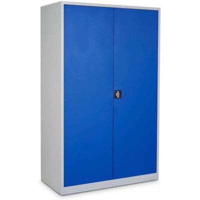 Stier Armoire Universelle 1950 X 1200 X 420 Mm Avec 4 Étagères Gris Clair Bleu Gentiane Soudée - Publicité Stier Armoire Universelle 1950 X 1200 X 420 Mm Avec 4 Étagères Gris Clair Bleu Gentiane Soudée - Publicité