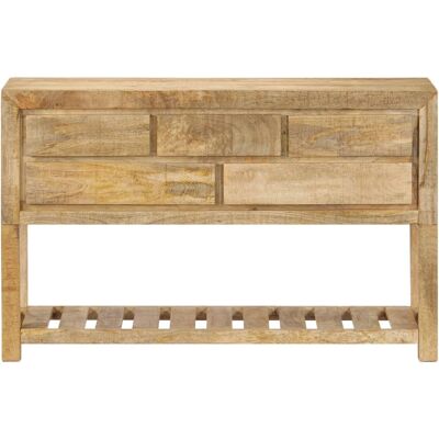 Maison La Vie - Buffet Salon Moderne - Meuble De Rangement - 120x30x75 Cm Bois De Manguier Massif Bu1775 - Publicité Maison La Vie - Buffet Salon Moderne - Meuble De Rangement - 120x30x75 Cm Bois De Manguier Massif Bu1775 - Publicité