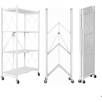 OEM Étagère De Rangement Pliable - Seven Comfort - Seven Comfort - Sans Assemblage - 4 Roues (2 Freins) - Charge 20 Kg/niveau - Publicité OEM Étagère De Rangement Pliable - Seven Comfort - Seven Comfort - Sans Assemblage - 4 Roues (2 Freins) - Charge 20 Kg/niveau - Publicité
