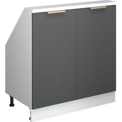 Meuble De Rangement Sous Pente Rion, Anthracite-or, 80x81.6cm Avec 2 Portes, Vicco - Publicité Meuble De Rangement Sous Pente Rion, Anthracite-or, 80x81.6cm Avec 2 Portes, Vicco - Publicité