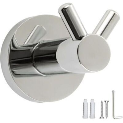 OEM Porte-manteau Mural Double En Acier Inoxydable Chromé Poli - Idéal Pour La Salle De Bain, La Cuisine, Le Couloir - Design Élégant Et Résistant Aux Rayures - Publicité OEM Porte-manteau Mural Double En Acier Inoxydable Chromé Poli - Idéal Pour La Salle De Bain, La Cuisine, Le Couloir - Design Élégant Et Résistant Aux Rayures - Publicité