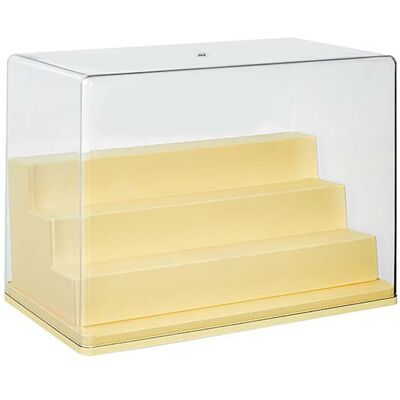 MCKENSA Présentoir À Figurines Avec Couvercle Transparent Anti-poussière, Étagère Surélevée De Style Échelle Pour Chambre Ou Salon, Jaune - Publicité MCKENSA Présentoir À Figurines Avec Couvercle Transparent Anti-poussière, Étagère Surélevée De Style Échelle Pour Chambre Ou Salon, Jaune - Publicité