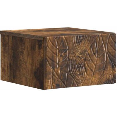 Cabinet De Chevet Mural Chêne Fumé 49 X 34,5 X 20 Cm Vidaxl - Publicité Cabinet De Chevet Mural Chêne Fumé 49 X 34,5 X 20 Cm Vidaxl - Publicité