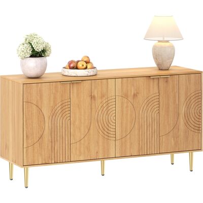 ACKERMAN Buffet Moderne Et Simple, Meuble De Rangement Buffet Pour Salon, 140l X 40l X 72h (cm) - Publicité ACKERMAN Buffet Moderne Et Simple, Meuble De Rangement Buffet Pour Salon, 140l X 40l X 72h (cm) - Publicité