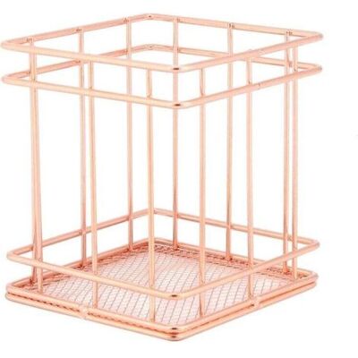 FANGMEDIA Panier De Rangement En Fer Or Rose (s-rectangulaire)-fei Yu - Publicité FANGMEDIA Panier De Rangement En Fer Or Rose (s-rectangulaire)-fei Yu - Publicité