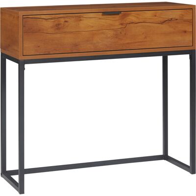 ACKERMAN Table Console Avec Tiroir, Table De Canapé, Table D'Entrée, Table D'Appoint Pour Salon Et Couloir, Acier, Naturel, 80x30x76 Cm - Publicité ACKERMAN Table Console Avec Tiroir, Table De Canapé, Table D'Entrée, Table D'Appoint Pour Salon Et Couloir, Acier, Naturel, 80x30x76 Cm - Publicité