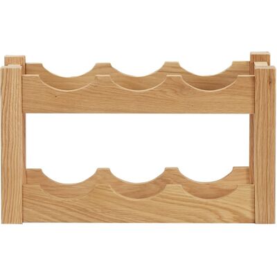 DESIGN IN Casier À Bouteilles 6 Bouteilles 37x21x21 Cm Bois De Chêne - Publicité DESIGN IN Casier À Bouteilles 6 Bouteilles 37x21x21 Cm Bois De Chêne - Publicité