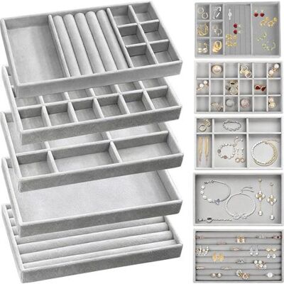 OEM 5 Coffrets De Rangement Bijoux,organisateur Bijoux Anti-poussière, Jewelry Organizer De Cosmétiques Pour Chambre À Coucher Et Bureau Idéal Pour Les Bijoutiers Et Les Experts En Rangement - Publicité OEM 5 Coffrets De Rangement Bijoux,organisateur Bijoux Anti-poussière, Jewelry Organizer De Cosmétiques Pour Chambre À Coucher Et Bureau Idéal Pour Les Bijoutiers Et Les Experts En Rangement - Publicité