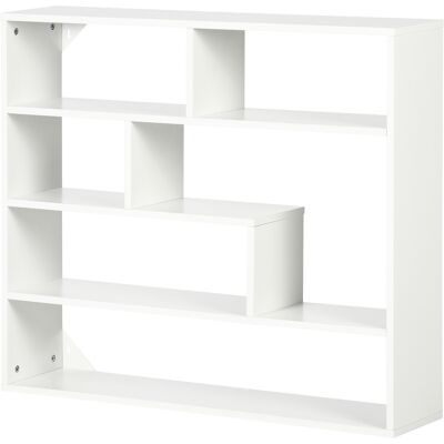ARRIGONI Etagere Murale Moderne En Bois A 4 Niveaux 94x19,5x80 Cm Blanc - Publicité ARRIGONI Etagere Murale Moderne En Bois A 4 Niveaux 94x19,5x80 Cm Blanc - Publicité