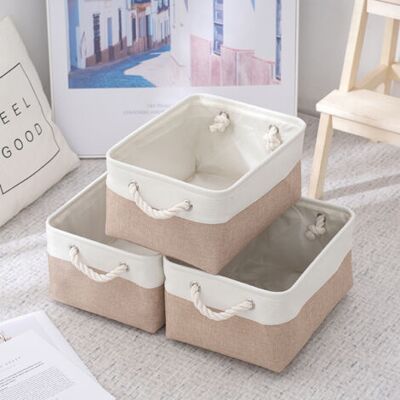 ABYSSE Boîtes De Rangement Pliables, Bacs De Rangement Cubiques En Tissu, Paniers De Rangement Familiaux, Poignées En Corde Pour Chambre À Coucher, Salon, Vêtements Et Jouets, Casiers Ou Étagères De Placard. Publicité ABYSSE Boîtes De Rangement Pliables, Bacs De Rangement Cubiques En Tissu, Paniers De Rangement Familiaux, Poignées En Corde Pour Chambre À Coucher, Salon, Vêtements Et Jouets, Casiers Ou Étagères De Placard. Publicité