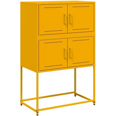 Maison La Vie - Buffet Salon Moderne - Meuble De Rangement - Jaune Moutarde 68,5x38,5x107 Cm Acier Bu4662 - Publicité Maison La Vie - Buffet Salon Moderne - Meuble De Rangement - Jaune Moutarde 68,5x38,5x107 Cm Acier Bu4662 - Publicité