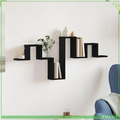 OEM Étagère Murale - Abi - Chêne Noir - Bois D'Ingénierie - 104.5 X 10 X 43 Cm - Publicité OEM Étagère Murale - Abi - Chêne Noir - Bois D'Ingénierie - 104.5 X 10 X 43 Cm - Publicité