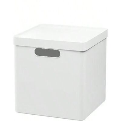 JARDIBRIC Boîte De Rangement Polyvalente Avec Couvercle, 28 X 28 X 28.5 Cm - Publicité JARDIBRIC Boîte De Rangement Polyvalente Avec Couvercle, 28 X 28 X 28.5 Cm - Publicité