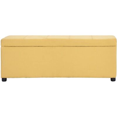 DESIGN IN Banc Avec Compartiment De Rangement 116 Cm Jaune Polyester - Publicité DESIGN IN Banc Avec Compartiment De Rangement 116 Cm Jaune Polyester - Publicité