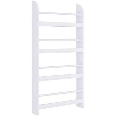 OEM Bibliothèque Murale À 4 Étagères En Bois Blanc Imperméable, Charge Maximale 30 Kg (59 Cm X 12 Cm X 113 Cm) - Publicité OEM Bibliothèque Murale À 4 Étagères En Bois Blanc Imperméable, Charge Maximale 30 Kg (59 Cm X 12 Cm X 113 Cm) - Publicité