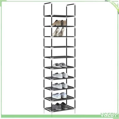 OEM Étagère À Chaussures - Abi - 10 Niveaux - Noir - 44x28x180 Cm - Tissu Non-tissé - Publicité OEM Étagère À Chaussures - Abi - 10 Niveaux - Noir - 44x28x180 Cm - Tissu Non-tissé - Publicité