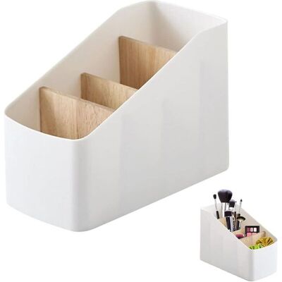 MOXIE Boîte De Rangement En Bambou Amovible, Avec 4 Compartiments, Organiseur De Bureau Amovible En Bambou, Porte Stylo Bureau Bois, Pour Télécommandes, Fournitures Du Bureau, Pinceaux De Maquillage - Publicité MOXIE Boîte De Rangement En Bambou Amovible, Avec 4 Compartiments, Organiseur De Bureau Amovible En Bambou, Porte Stylo Bureau Bois, Pour Télécommandes, Fournitures Du Bureau, Pinceaux De Maquillage - Publicité