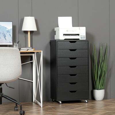 OEM Homcom Caisson De Bureau Sur Roulettes - 7 Tiroirs Organisateur, Pour Documents A4 & Lettres - Publicité OEM Homcom Caisson De Bureau Sur Roulettes - 7 Tiroirs Organisateur, Pour Documents A4 & Lettres - Publicité