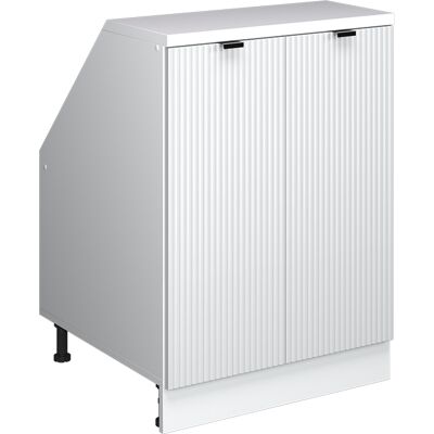 Meuble De Rangement Sous Pente Rion, Blanc Cannelé, 60x81.6cm 2 Portes, 60 Cm De Profondeur, Vicco - Publicité Meuble De Rangement Sous Pente Rion, Blanc Cannelé, 60x81.6cm 2 Portes, 60 Cm De Profondeur, Vicco - Publicité