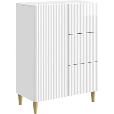 Maison Exclusive - Buffet Blanc Brillant 66 X 34,5 X 90 Cm Bois D'Ingénierie - Publicité Maison Exclusive - Buffet Blanc Brillant 66 X 34,5 X 90 Cm Bois D'Ingénierie - Publicité