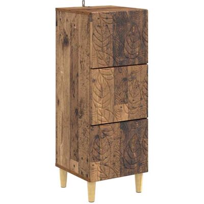 Armoire À Tiroirs Bois Ancien 33 X 34,5 X 90 Cm Vidaxl - Publicité Armoire À Tiroirs Bois Ancien 33 X 34,5 X 90 Cm Vidaxl - Publicité