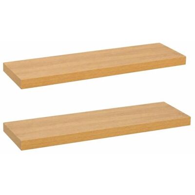 OEM Étagère Murale Flottante - Juanio - Lot De 2 80×24×4 Cm - Chêne Naturel - Fixation Invisible - 10 Kg - Publicité OEM Étagère Murale Flottante - Juanio - Lot De 2 80×24×4 Cm - Chêne Naturel - Fixation Invisible - 10 Kg - Publicité
